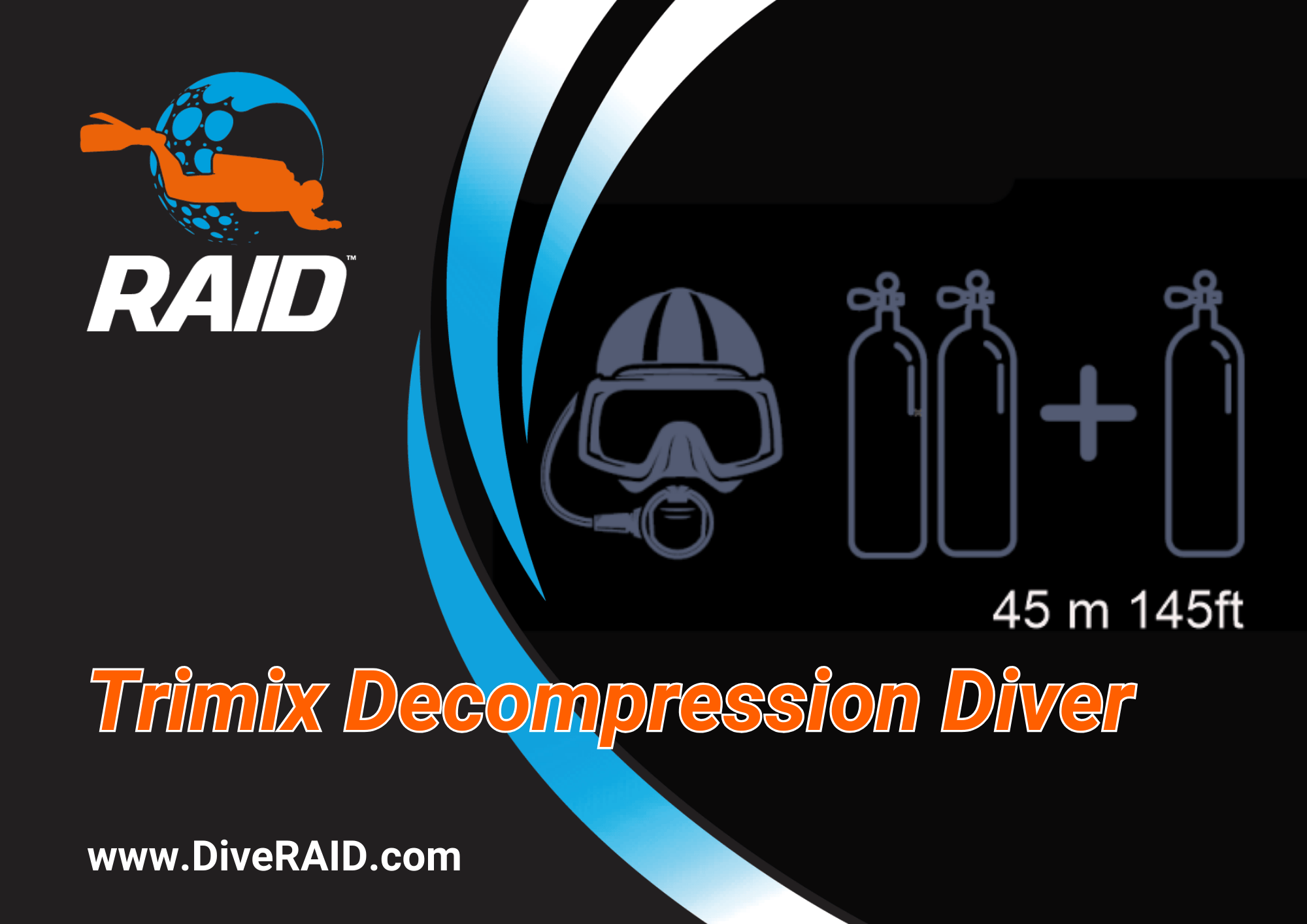 RAID Trimix Deco Diver 45